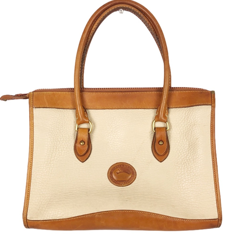 VINTAGE Dooney & Bourke Rare Zipper Top Satchel